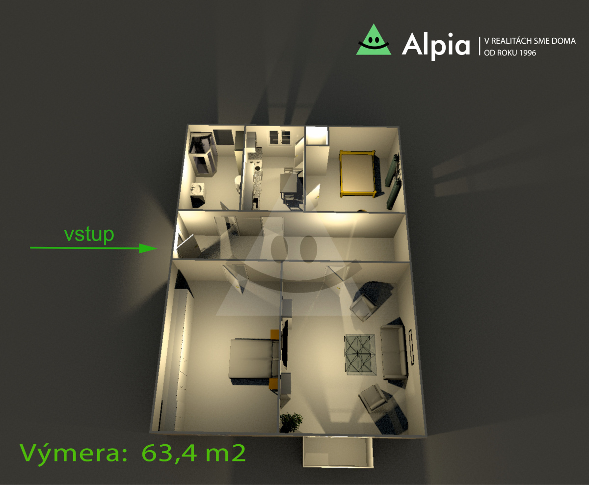 3-izbový byt na predaj, Závažná Poruba, Liptovský Mikuláš