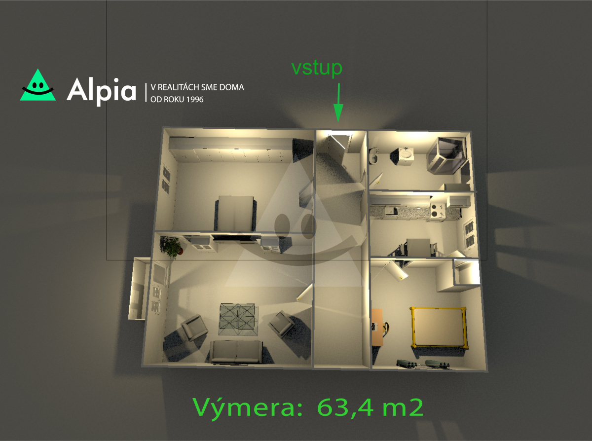 3-izbový byt na predaj, Závažná Poruba, Liptovský Mikuláš